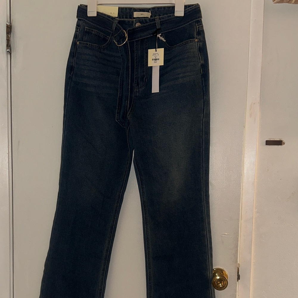 Francesca’s  Wash Women’s High-Rise Jeans with Belt